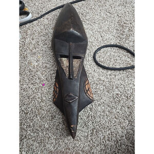 wood mask handcrafted